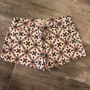 Lucky Brand floral/pattern short. Cream/navy